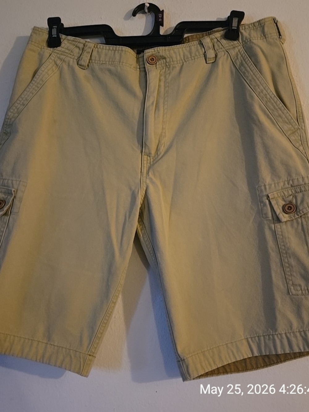 Men's Casual Khaki Cargo Shorts